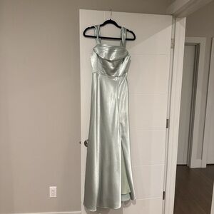 Elegant Sage Green Maxi Bridesmaid/wedding guest Dress